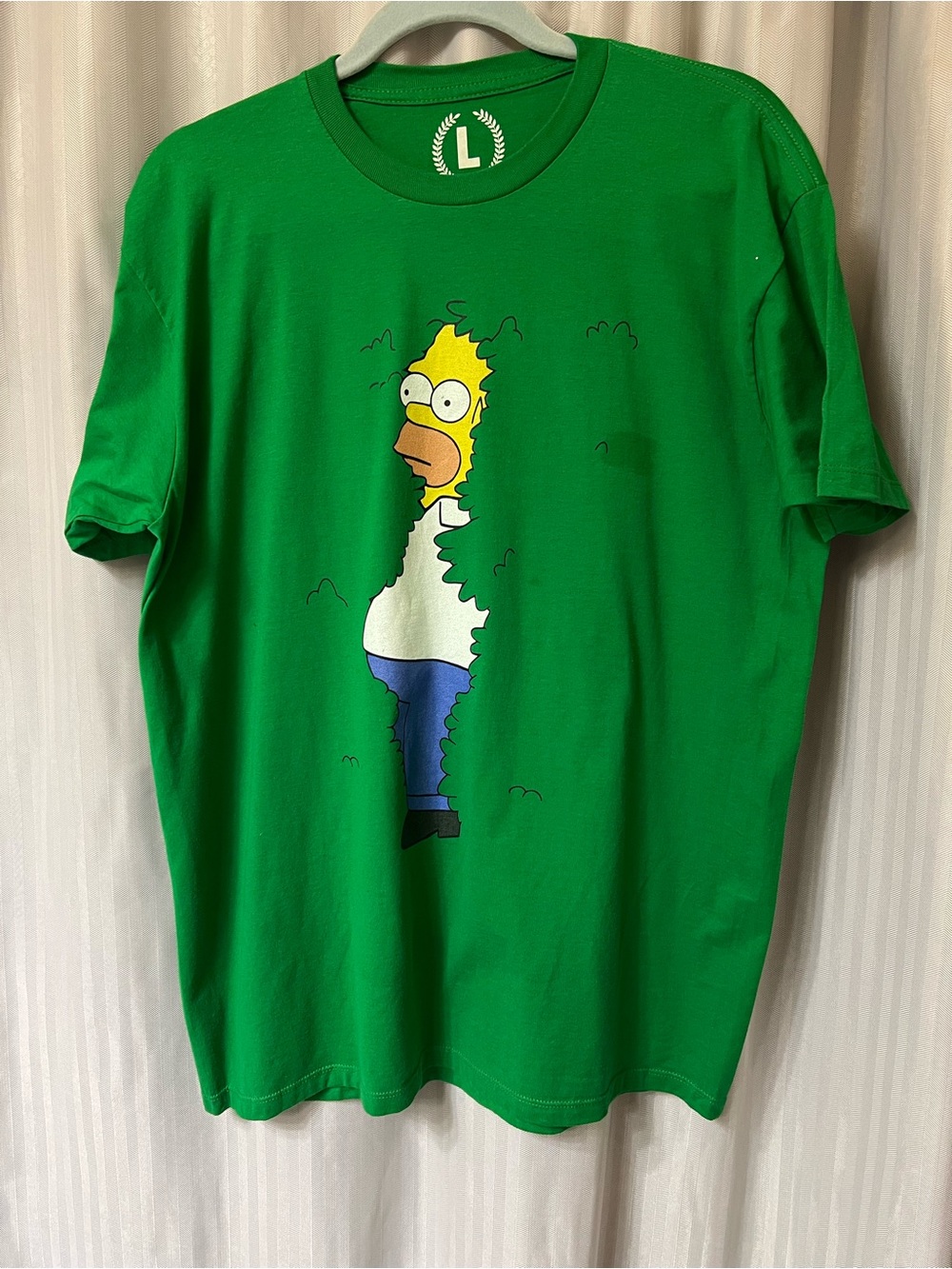 Green Homer Simpson Graphic Tee - size Large Mens with defect